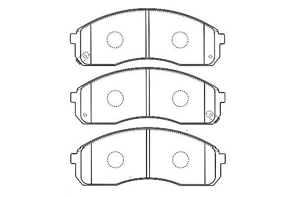 KAVO PARTS Комплект тормозных колодок, дисковый тормоз BP-4008